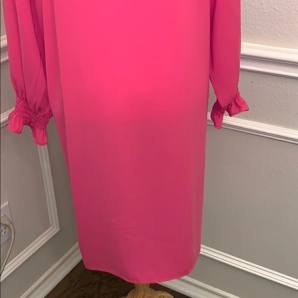 nine West Dress L/S Hot Pink Size M - Picture 7 of 8